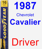 Driver Wiper Blade for 1987 Chevrolet Cavalier - Premium