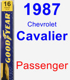 Passenger Wiper Blade for 1987 Chevrolet Cavalier - Premium