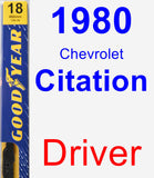 Driver Wiper Blade for 1980 Chevrolet Citation - Premium