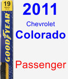 Passenger Wiper Blade for 2011 Chevrolet Colorado - Premium