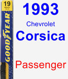 Passenger Wiper Blade for 1993 Chevrolet Corsica - Premium