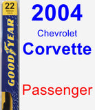 Passenger Wiper Blade for 2004 Chevrolet Corvette - Premium