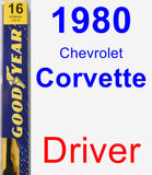 Driver Wiper Blade for 1980 Chevrolet Corvette - Premium