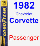 Passenger Wiper Blade for 1982 Chevrolet Corvette - Premium