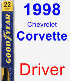 Driver Wiper Blade for 1998 Chevrolet Corvette - Premium