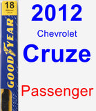 Passenger Wiper Blade for 2012 Chevrolet Cruze - Premium