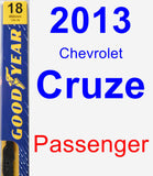 Passenger Wiper Blade for 2013 Chevrolet Cruze - Premium