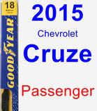 Passenger Wiper Blade for 2015 Chevrolet Cruze - Premium