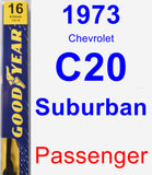 Passenger Wiper Blade for 1973 Chevrolet C20 Suburban - Premium