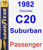 Passenger Wiper Blade for 1982 Chevrolet C20 Suburban - Premium