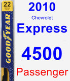 Passenger Wiper Blade for 2010 Chevrolet Express 4500 - Premium