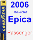 Passenger Wiper Blade for 2006 Chevrolet Epica - Premium