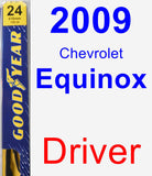 Driver Wiper Blade for 2009 Chevrolet Equinox - Premium