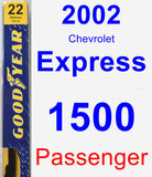 Passenger Wiper Blade for 2002 Chevrolet Express 1500 - Premium