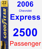 Passenger Wiper Blade for 2006 Chevrolet Express 2500 - Premium