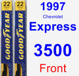 Front Wiper Blade Pack for 1997 Chevrolet Express 3500 - Premium