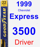 Driver Wiper Blade for 1999 Chevrolet Express 3500 - Premium