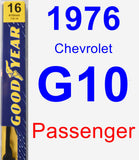 Passenger Wiper Blade for 1976 Chevrolet G10 - Premium