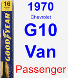 Passenger Wiper Blade for 1970 Chevrolet G10 Van - Premium
