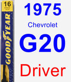 Driver Wiper Blade for 1975 Chevrolet G20 - Premium