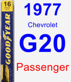 Passenger Wiper Blade for 1977 Chevrolet G20 - Premium