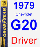 Driver Wiper Blade for 1979 Chevrolet G20 - Premium