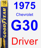 Driver Wiper Blade for 1975 Chevrolet G30 - Premium