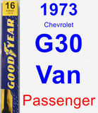 Passenger Wiper Blade for 1973 Chevrolet G30 Van - Premium