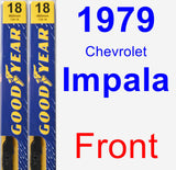 Front Wiper Blade Pack for 1979 Chevrolet Impala - Premium