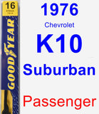 Passenger Wiper Blade for 1976 Chevrolet K10 Suburban - Premium