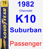 Passenger Wiper Blade for 1982 Chevrolet K10 Suburban - Premium