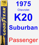 Passenger Wiper Blade for 1975 Chevrolet K20 Suburban - Premium