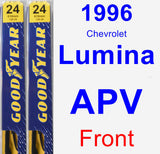 Front Wiper Blade Pack for 1996 Chevrolet Lumina APV - Premium