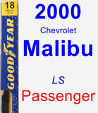 Passenger Wiper Blade for 2000 Chevrolet Malibu - Premium