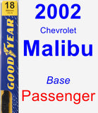 Passenger Wiper Blade for 2002 Chevrolet Malibu - Premium