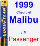 Passenger Wiper Blade for 1999 Chevrolet Malibu - Premium