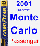 Passenger Wiper Blade for 2001 Chevrolet Monte Carlo - Premium