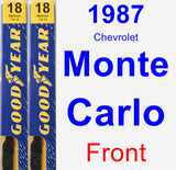 Front Wiper Blade Pack for 1987 Chevrolet Monte Carlo - Premium