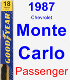 Passenger Wiper Blade for 1987 Chevrolet Monte Carlo - Premium