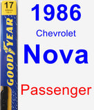 Passenger Wiper Blade for 1986 Chevrolet Nova - Premium