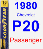 Passenger Wiper Blade for 1980 Chevrolet P20 - Premium