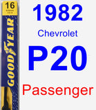 Passenger Wiper Blade for 1982 Chevrolet P20 - Premium