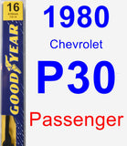 Passenger Wiper Blade for 1980 Chevrolet P30 - Premium