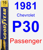 Passenger Wiper Blade for 1981 Chevrolet P30 - Premium