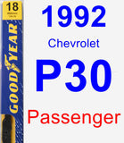 Passenger Wiper Blade for 1992 Chevrolet P30 - Premium