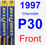 Front Wiper Blade Pack for 1997 Chevrolet P30 - Premium