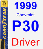 Driver Wiper Blade for 1999 Chevrolet P30 - Premium