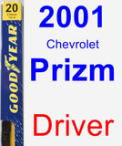 Driver Wiper Blade for 2001 Chevrolet Prizm - Premium