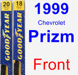 Front Wiper Blade Pack for 1999 Chevrolet Prizm - Premium