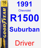 Driver Wiper Blade for 1991 Chevrolet R1500 Suburban - Premium